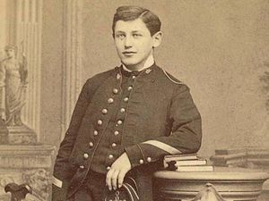 Alfred Dreyfus in school uniform aged 14