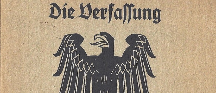 4/3-11/3/15: Die Weimarer Verfassung