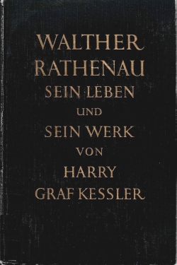 Einband der Rathenaubiografie von Harry Graf Kessler, 1928