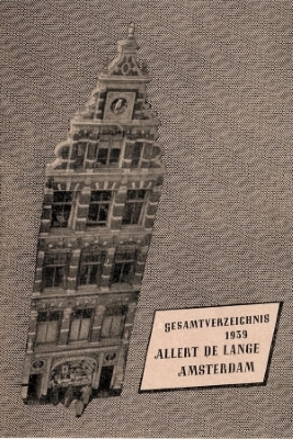 Katalog der deutschen Abteilung im Verlag Allert de Lange, 1939